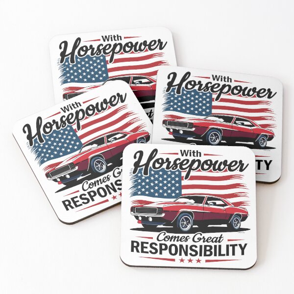 Item preview, With Horsepower Comes Great Responsibility designed and sold by Automotive Art by Greg.