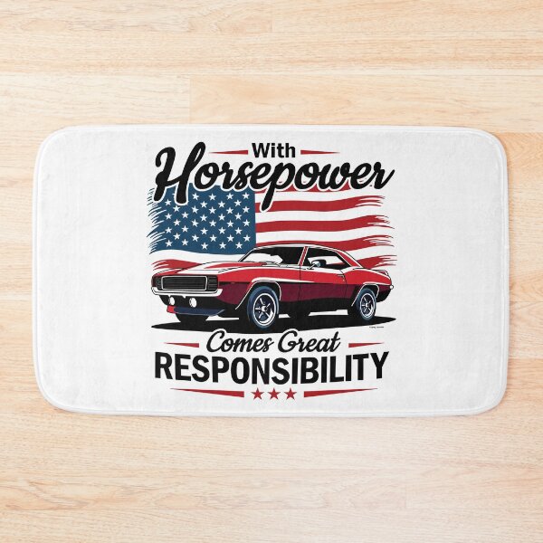 Item preview, With Horsepower Comes Great Responsibility designed and sold by Automotive Art by Greg.