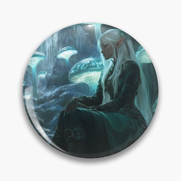 Item preview, Mystic Glow: The Drow Priestess in the Enchanted Cavern designed and sold by Spiritveil.