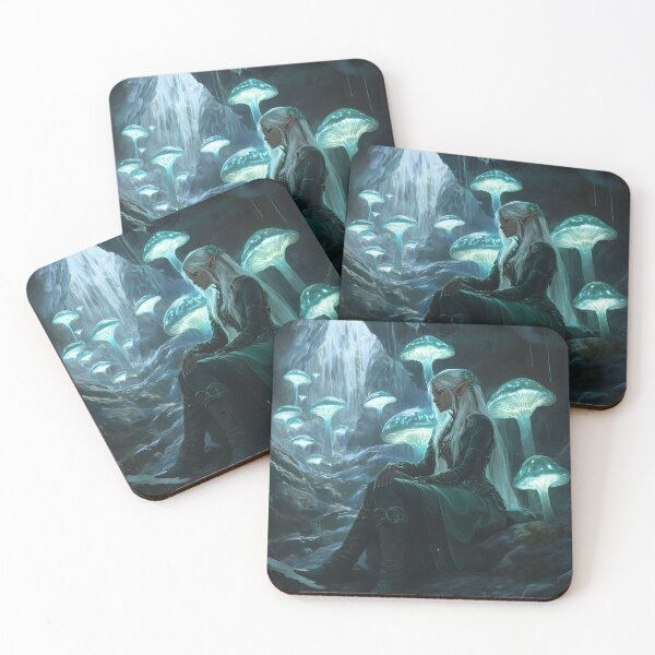 Item preview, Mystic Glow: The Drow Priestess in the Enchanted Cavern designed and sold by Spiritveil.