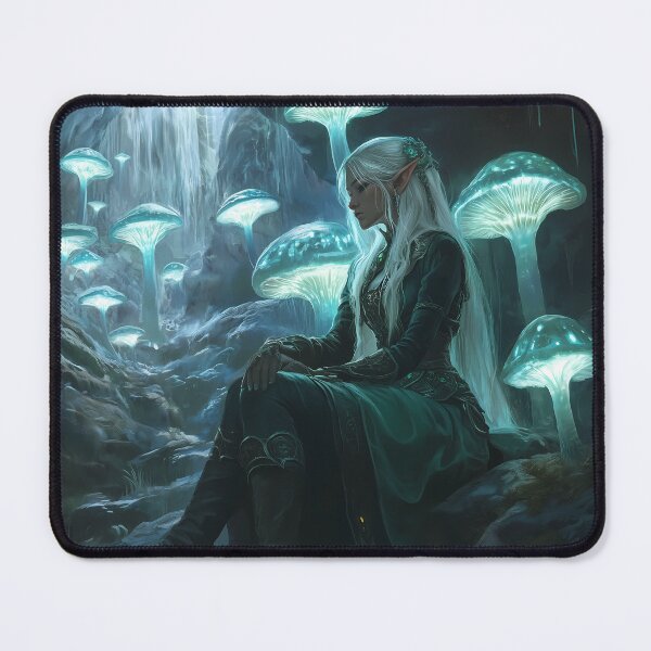 Item preview, Mystic Glow: The Drow Priestess in the Enchanted Cavern designed and sold by Spiritveil.