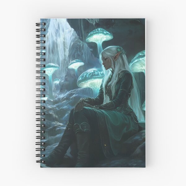 Item preview, Mystic Glow: The Drow Priestess in the Enchanted Cavern designed and sold by Spiritveil.