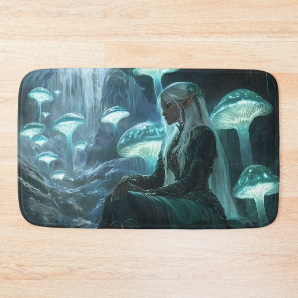 Item preview, Mystic Glow: The Drow Priestess in the Enchanted Cavern designed and sold by Spiritveil.