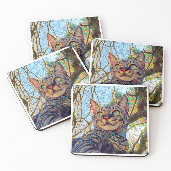 Item preview, Psychedelic Purrs designed and sold by Nemo Art Concepts.