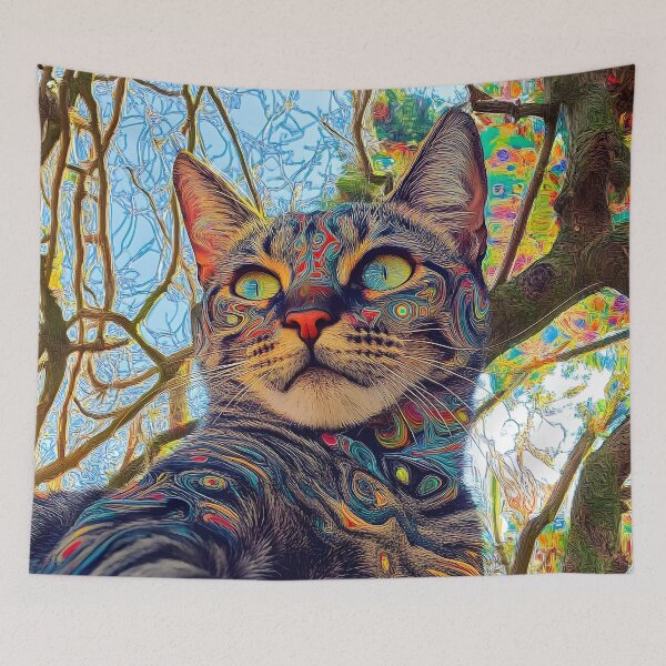 Item preview, Psychedelic Purrs designed and sold by Nemo Art Concepts.