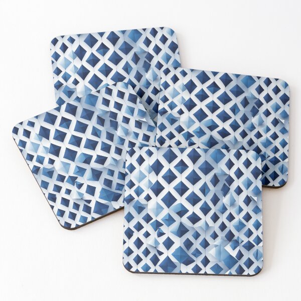 Item preview, Geometric Blue Waves designed and sold by Sadia  Jannat.