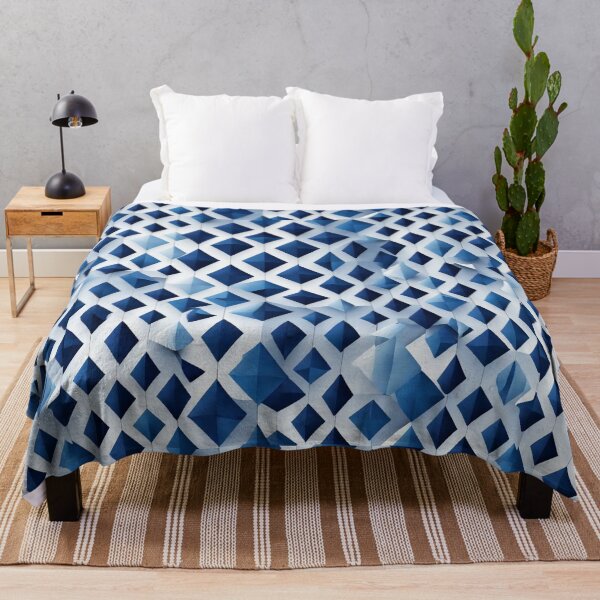 Item preview, Geometric Blue Waves designed and sold by Sadia Jannat.