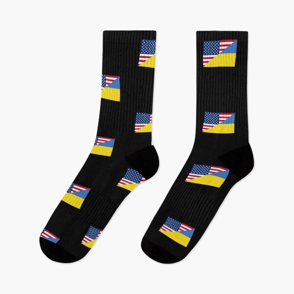 Item preview, Ukraine United States of America American Flag designed and sold by dgavisuals.