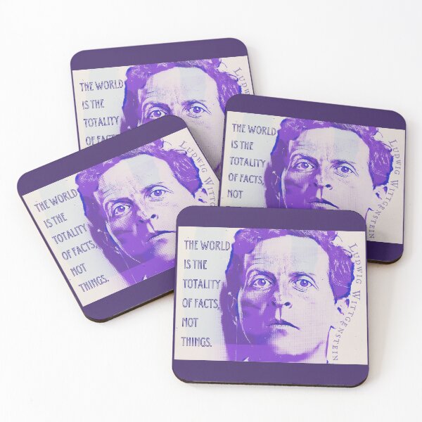 Item preview, Ludwig Wittgenstein quote: The world is the totality of facts, not things. designed and sold by artbleed.