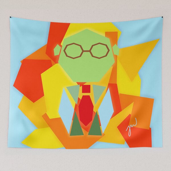 Item preview, Geometric Dr. Bunsen Honeydew Tangram (version 1/2 - with background) designed and sold by Jessiwins19.