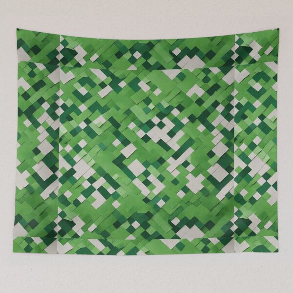 Item preview, Green Pixel Mosaic designed and sold by Sadia  Jannat.