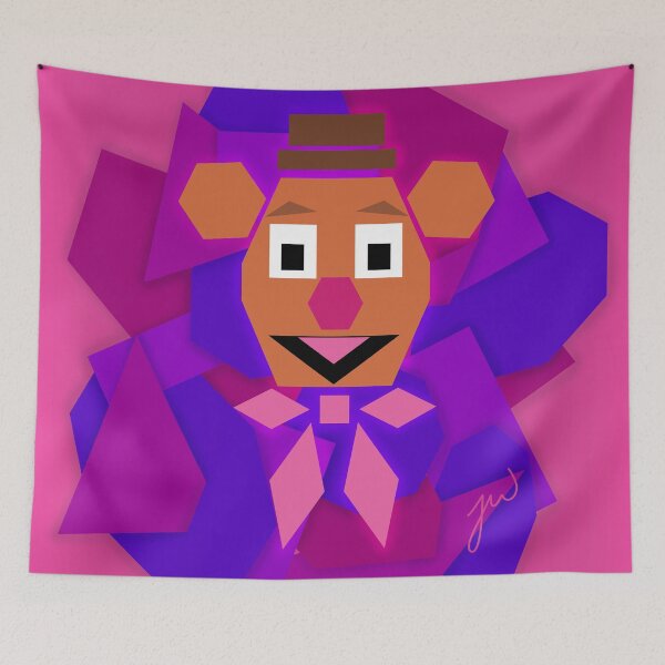 Item preview, Geometric Fozzie Bear Tangram (version 1/2 - with background) designed and sold by Jessiwins19.