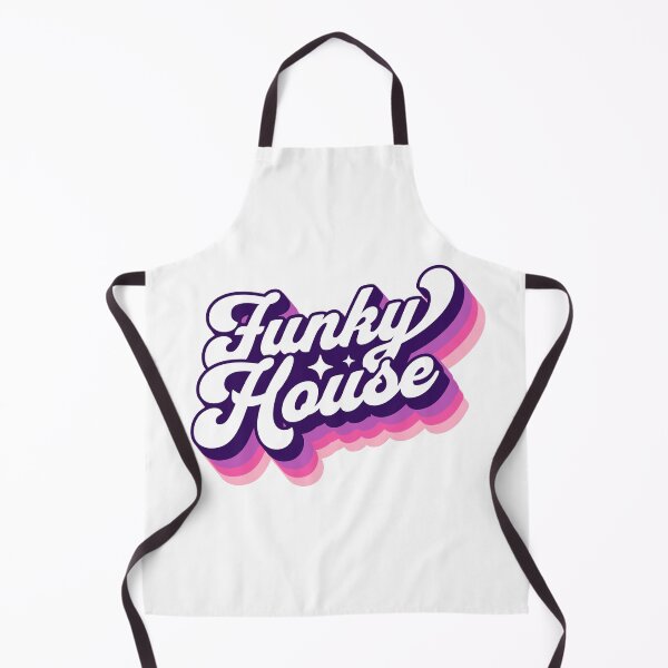 Item preview, FUNKY HOUSE - retro drop shadow (pink) designed and sold by Discothreadz.