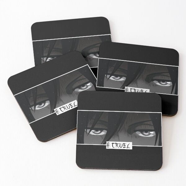 Item preview, Cruel Anime Eyes Monochrome Japanese Cozy Manga designed and sold by Otakurypto.