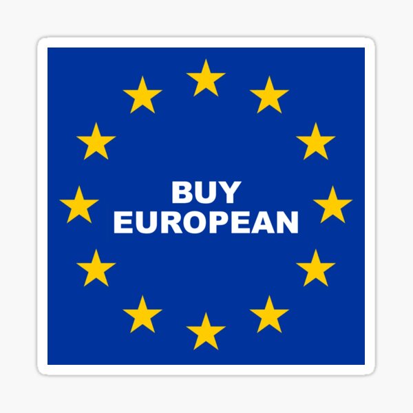 Item preview, Buy European, Boycott US designed and sold by coins.