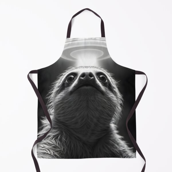 Item preview, Sloth’s UFO Close Encounter - Retro B&W Meme Art | Slow & Spooked designed and sold by WAUZ.