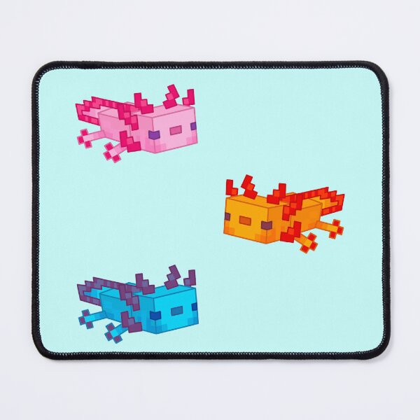 Item preview, Colorful Minecraft Axolotl Trio  designed and sold by Splash-of-Ink.