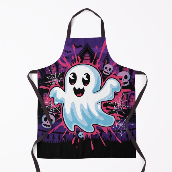 Item preview, Spooky Cartoon Ghost Illustration designed and sold by clipify.