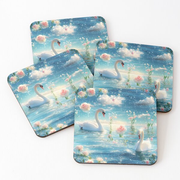 Item preview, Swans and roses designed and sold by Lewis-mart.