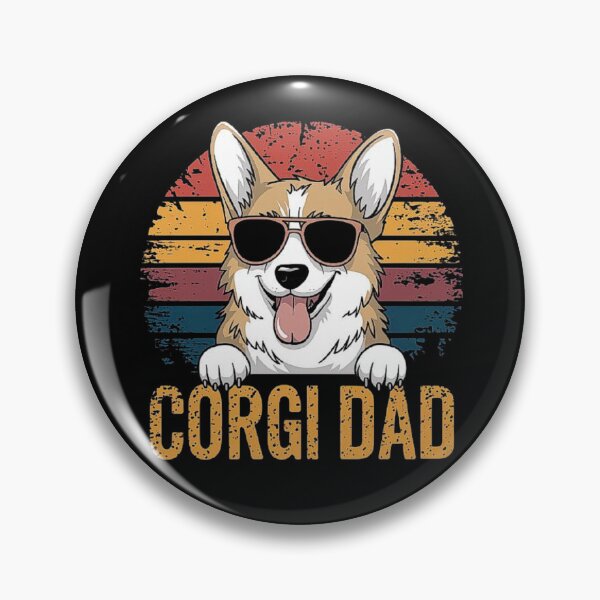 Artikelvorschau, Corgi Dad Retro Sonnenbrille – Süßes Geschenk für Hundeliebhaber entworfen und verkauft von love3617.