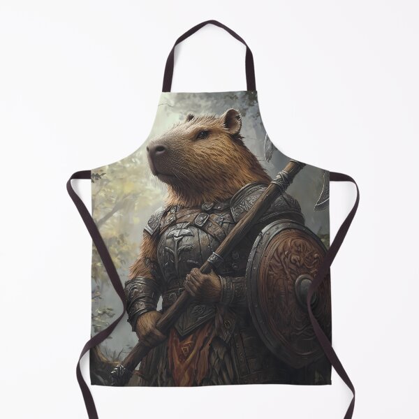 Item preview, The Capybara Warrior: Guardian of the Forest designed and sold by Spiritveil.