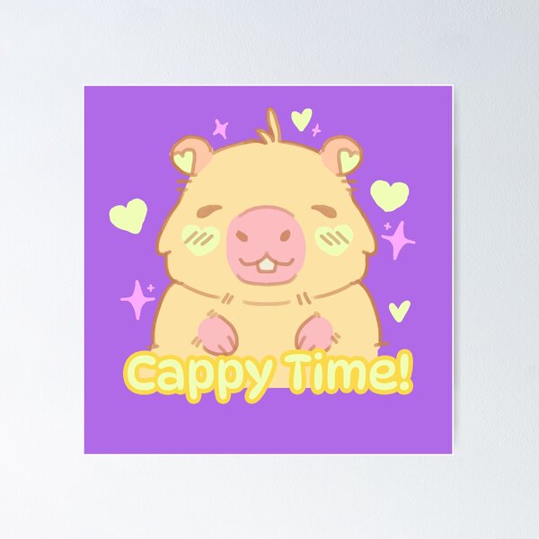 Item preview, Kawaii Capybara Cute Illustration - Pastel Animal Art designed and sold by LirielPerez.