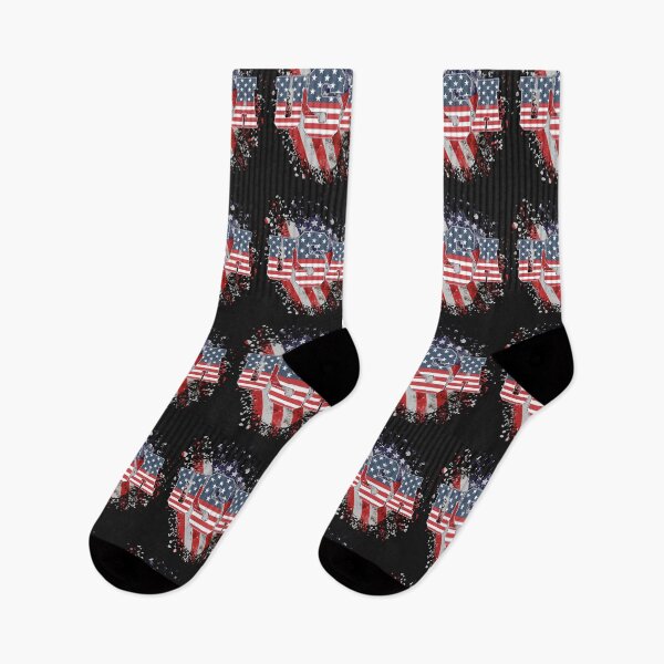 Item preview, Patriotic USA Letters with Distressed American Flag designed and sold by AmericaFreedom.
