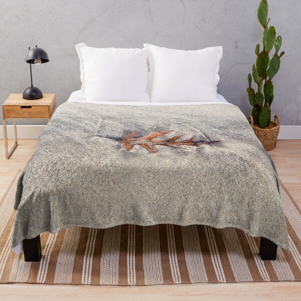Item preview, Natural Still Life with Singular Oak Leaf on Sand designed and sold by Georgia Mizuleva.