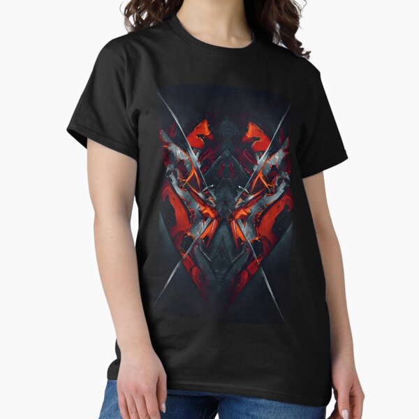 Dark Symmetry with Fiery Accents Classic T-Shirt