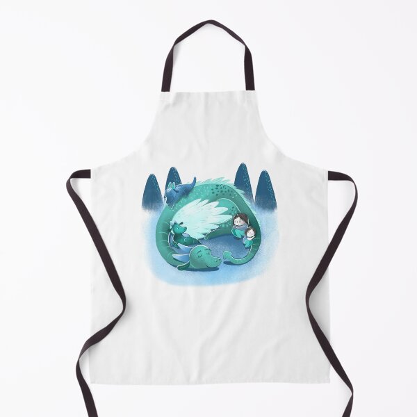 Item preview, Sleepy dragon protecting a baby dragon and some children designed and sold by jasmineberry.