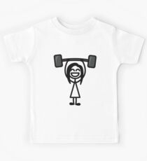 weight lifter Kids Tee