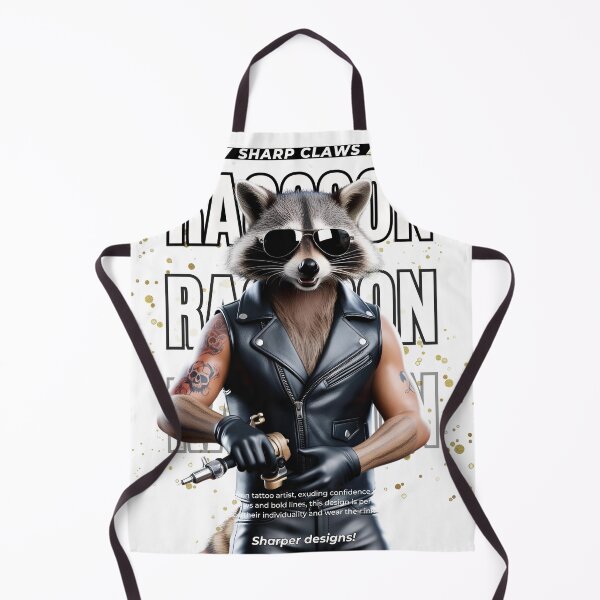 Item preview, Sharp Claws, Sharper Designs – Tattoo Artist Raccoon designed and sold by AdaMerch.