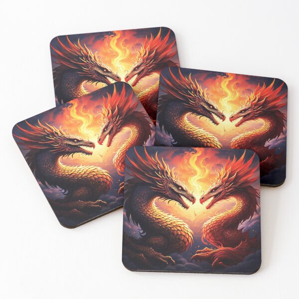 Item preview,  Infernal Dragon Duel designed and sold by Wiredart.