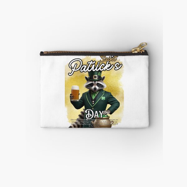 Item preview, Lucky Raccoon – St. Patrick's Day Beer & Gold Design designed and sold by AdaMerch.