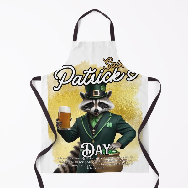 Item preview, Lucky Raccoon – St. Patrick's Day Beer & Gold Design designed and sold by AdaMerch.