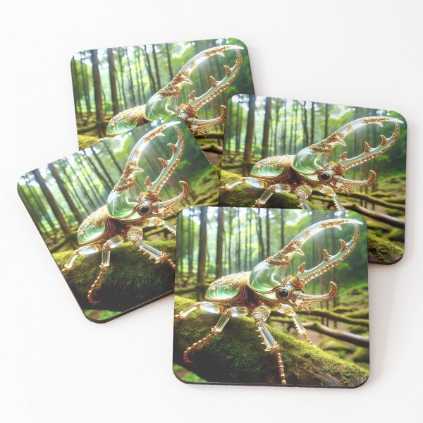 Item preview, Bejeweled Glass Beetle in Enchanted Forest designed and sold by supakor.