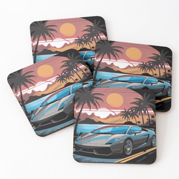 Item preview, Retro Sunset Car Aesthetic – Vintage Drive Art Print designed and sold by joanwatson45.