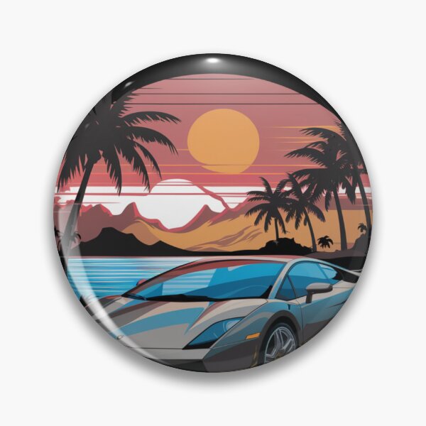 Item preview, Retro Sunset Car Aesthetic – Vintage Drive Art Print designed and sold by joanwatson45.