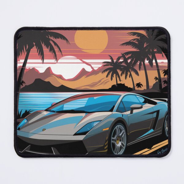 Item preview, Retro Sunset Car Aesthetic – Vintage Drive Art Print designed and sold by joanwatson45.