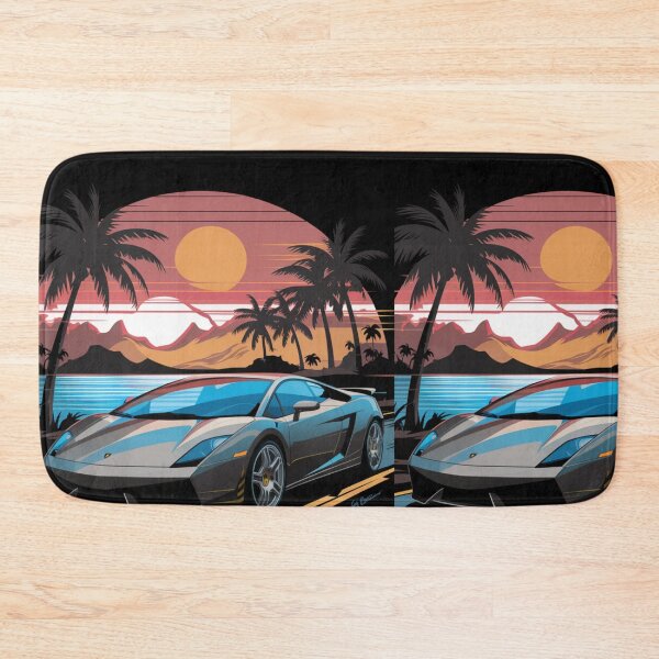 Item preview, Retro Sunset Car Aesthetic – Vintage Drive Art Print designed and sold by joanwatson45.