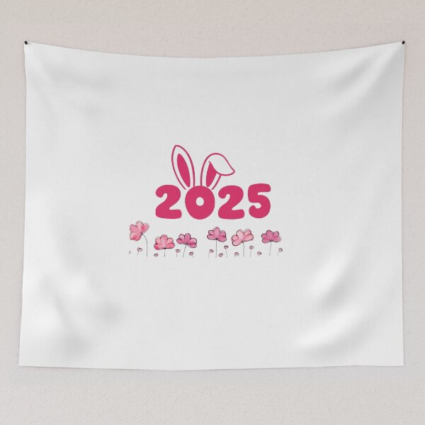 Item preview, easter bunny 2025,happy easter day 2025 with flowers designed and sold by venavar.
