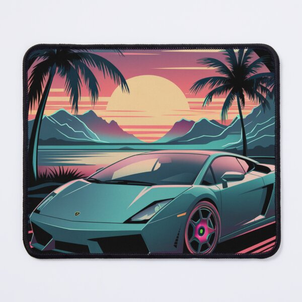 Item preview, Retro Sunset Car Aesthetic – Vintage Drive Art Print designed and sold by joanwatson45.