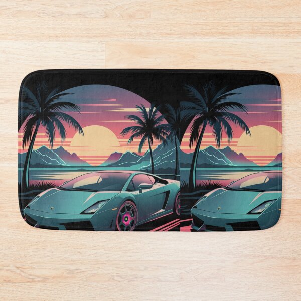 Item preview, Retro Sunset Car Aesthetic – Vintage Drive Art Print designed and sold by joanwatson45.