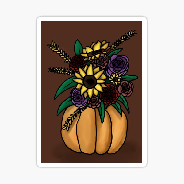 Aperçu de l'œuvre Bouquet de citrouilles créée et vendue par TheGoodParade.