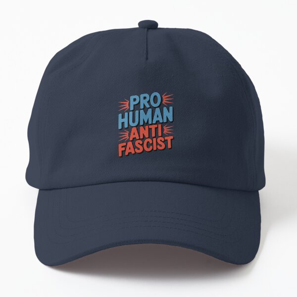 Vista previa del artículo con la obra «Pro-humano, antifascista», diseñado y vendido por SubtleSplit.