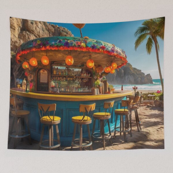Item preview, Fiesta by the Waves: A Mexican Bar with Ocean Views designed and sold by BlareBlare.