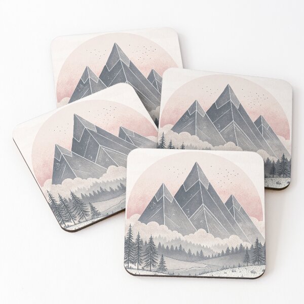 Item preview, Minimalist Mountain Art Print designed and sold by zaina.sho.