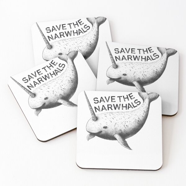 Item preview, Save The Narwhals designed and sold by Kimberley King Art  King Art.