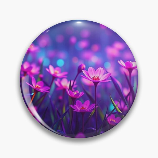 Artikelvorschau, Leuchtende Blumen lila entworfen und verkauft von In-Spirit24.