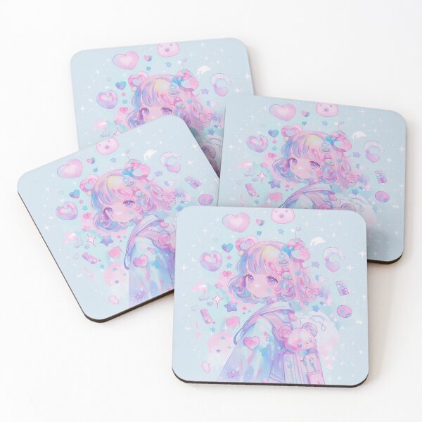 Item preview, Dreamy Pastel Anime Girl – Kawaii Sparkle Aesthetic designed and sold by Kawai Anime Shop.